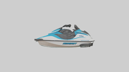3D model Jet Ski model VR / AR / low-poly