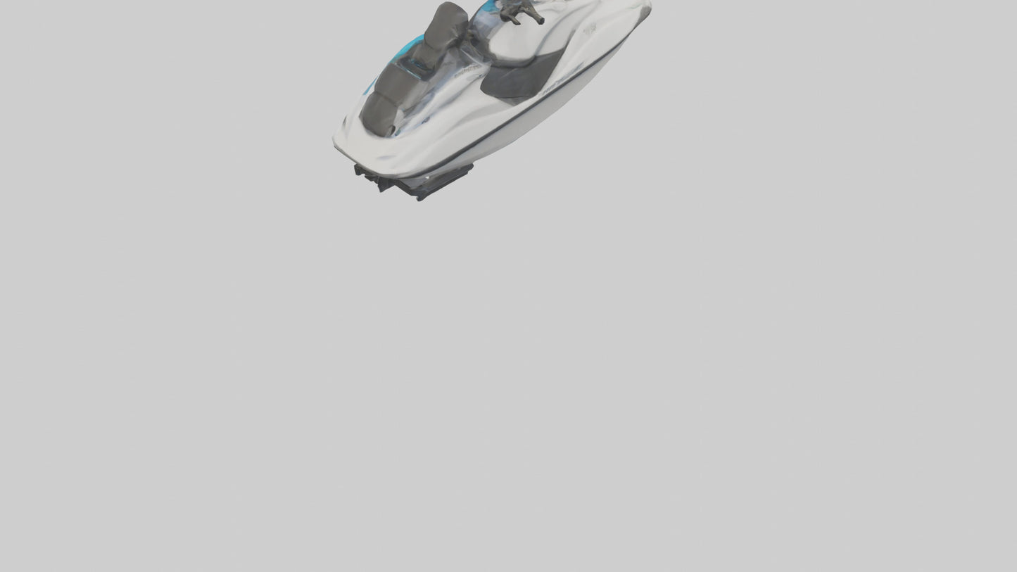 3D model Jet Ski model VR / AR / low-poly