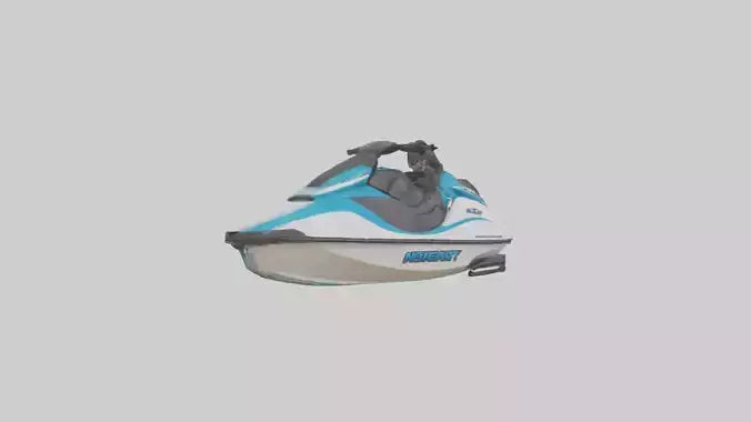 3D model Jet Ski model VR / AR / low-poly
