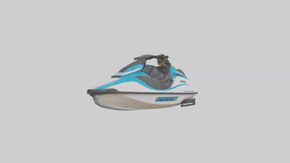 3D model Jet Ski model VR / AR / low-poly