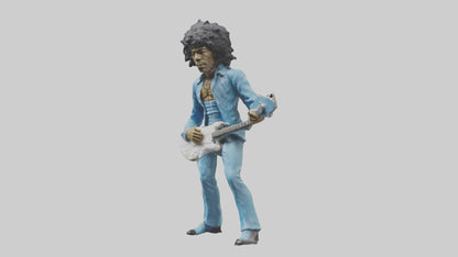 Jimi Hendrix statue model VR / AR / low-poly