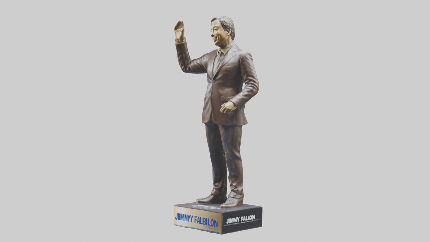 Jimmy Fallon statue model VR / AR / low-poly