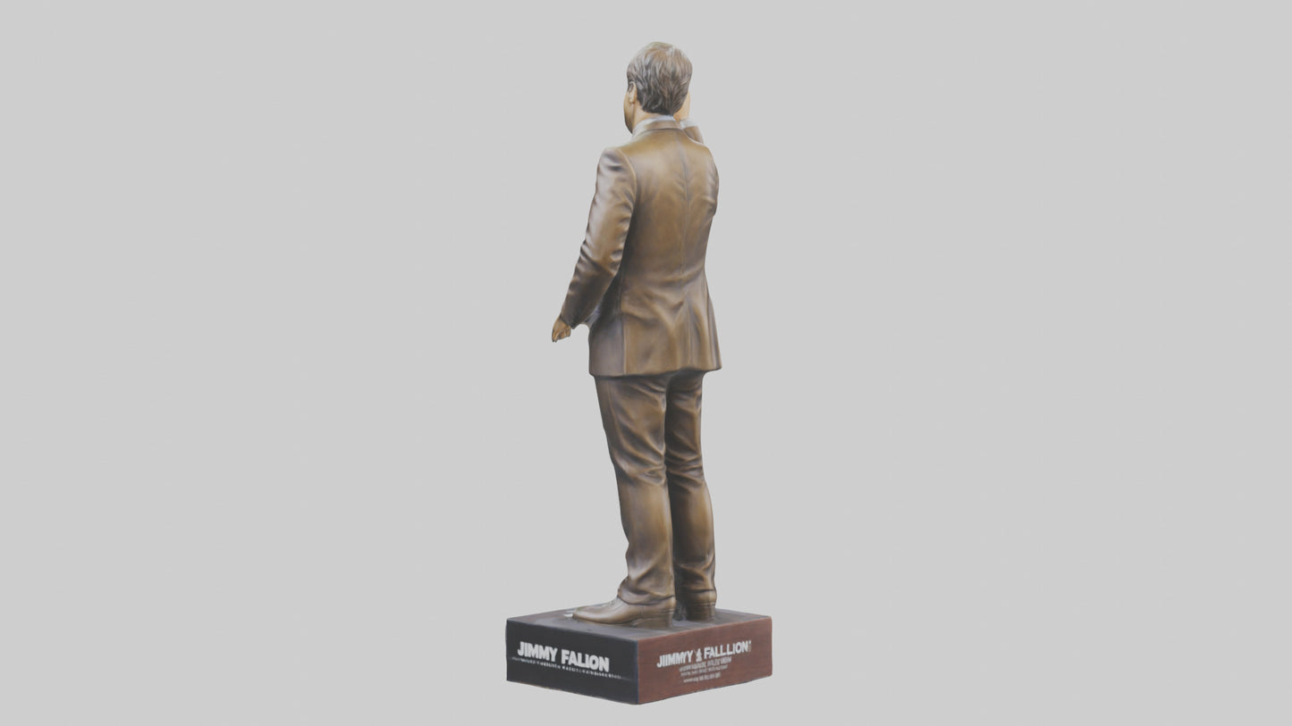Jimmy Fallon statue model VR / AR / low-poly