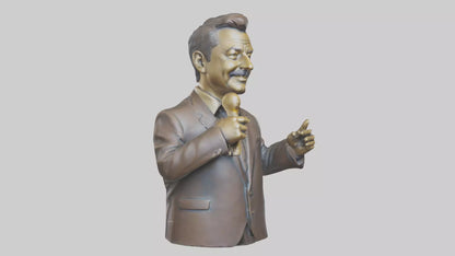 Jimmy Kimmel statue model VR / AR / low-poly