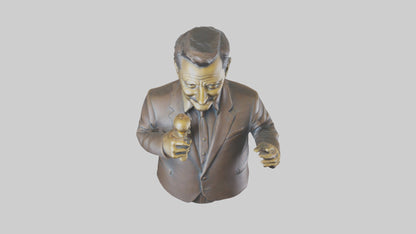 Jimmy Kimmel statue model VR / AR / low-poly