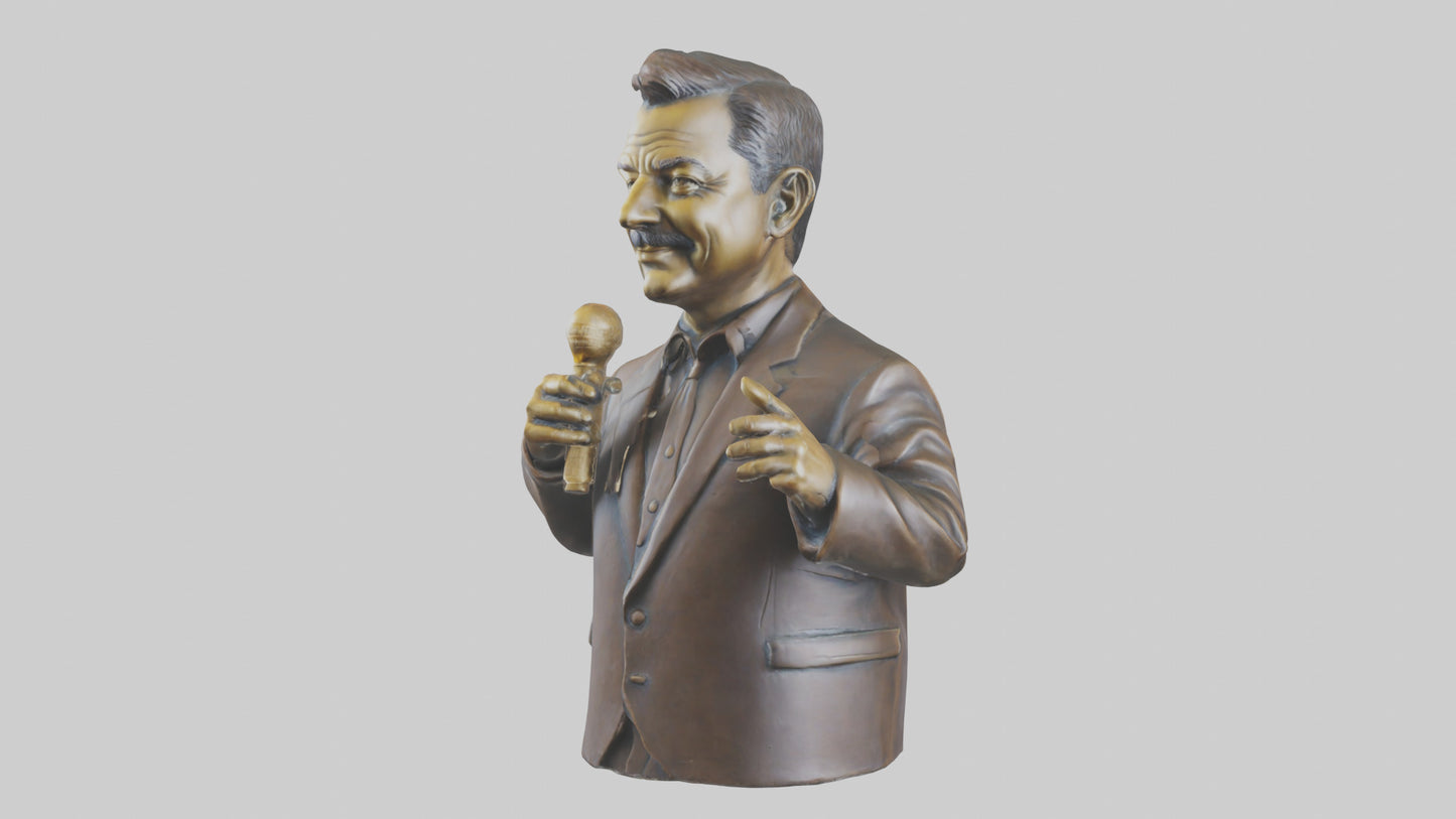 Jimmy Kimmel statue model VR / AR / low-poly