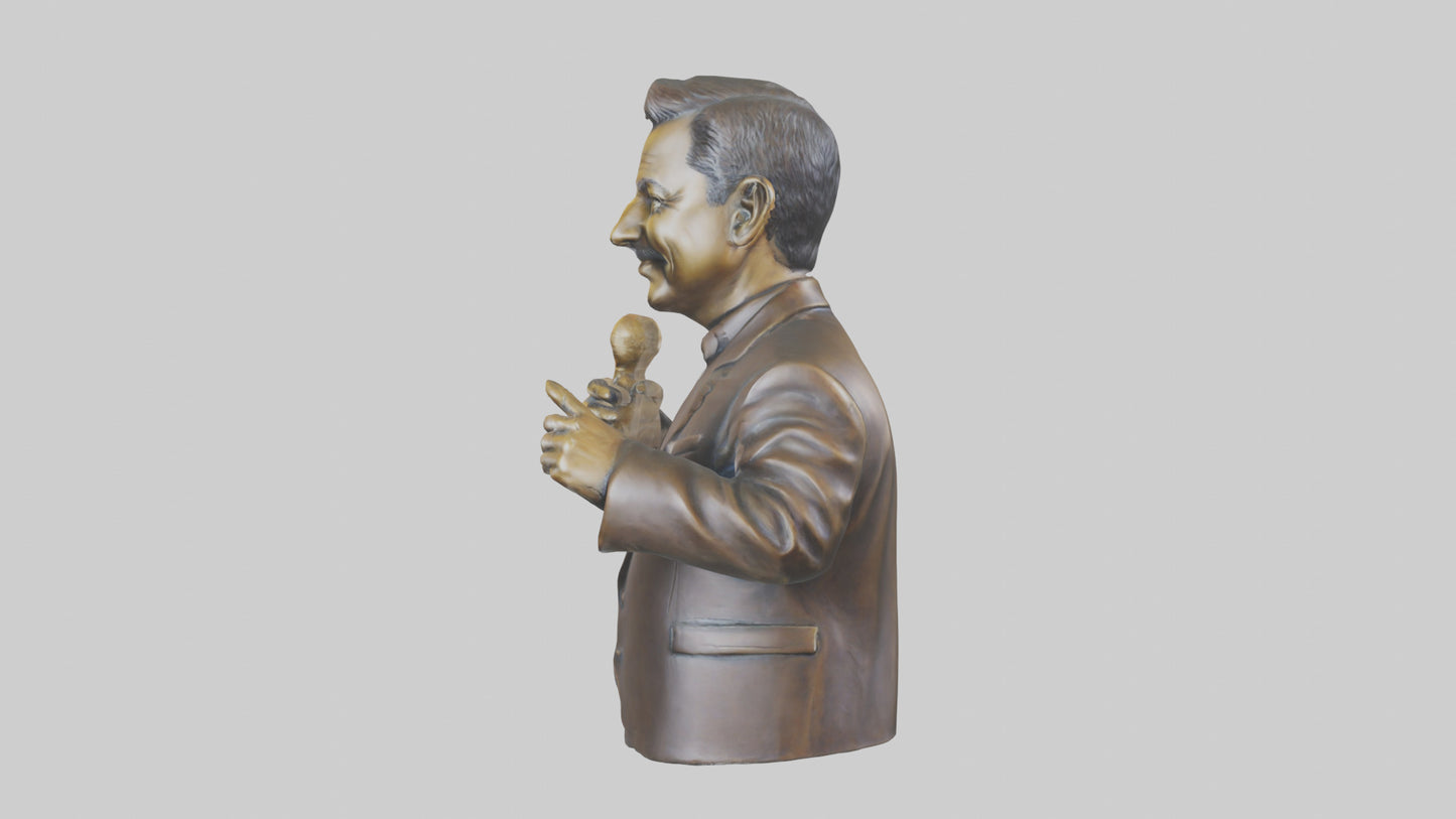 Jimmy Kimmel statue model VR / AR / low-poly