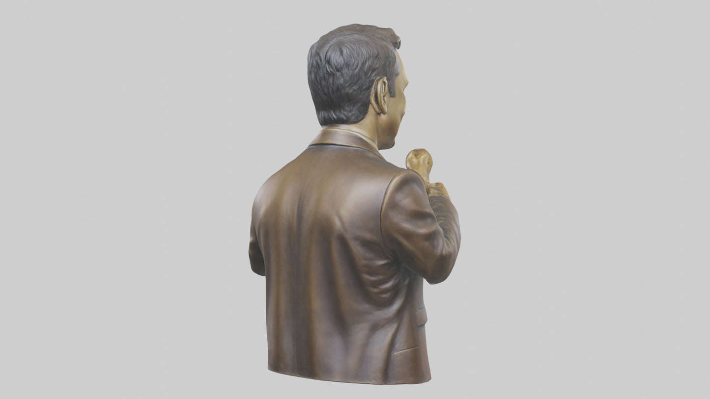 Jimmy Kimmel statue model VR / AR / low-poly