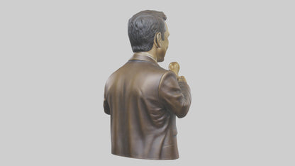Jimmy Kimmel statue model VR / AR / low-poly
