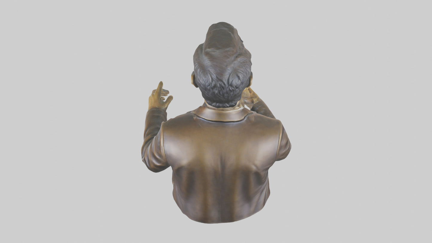 Jimmy Kimmel statue model VR / AR / low-poly