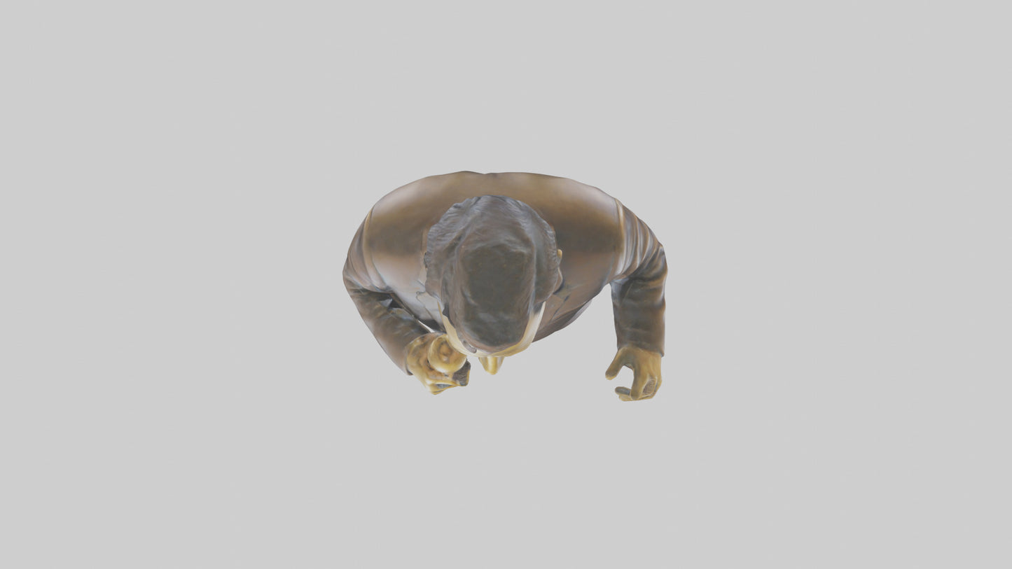 Jimmy Kimmel statue model VR / AR / low-poly