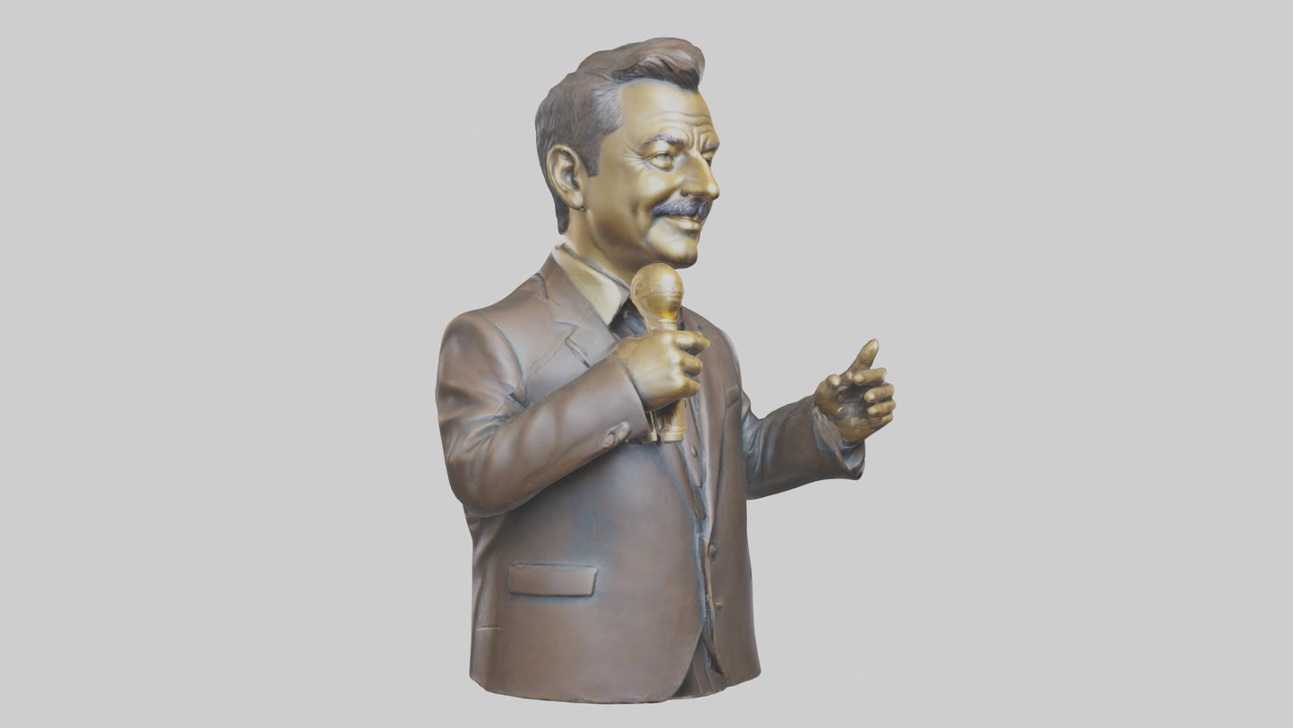 Jimmy Kimmel statue model VR / AR / low-poly