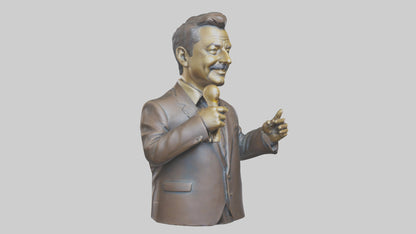 Jimmy Kimmel statue model VR / AR / low-poly