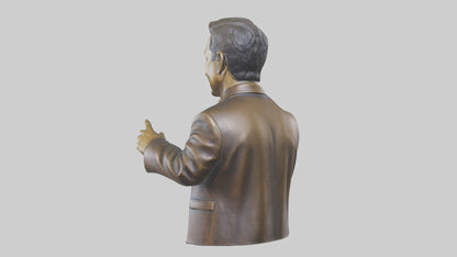 Jimmy Kimmel statue model VR / AR / low-poly