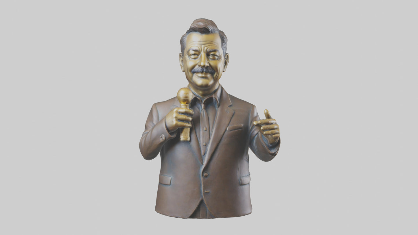 Jimmy Kimmel statue model VR / AR / low-poly