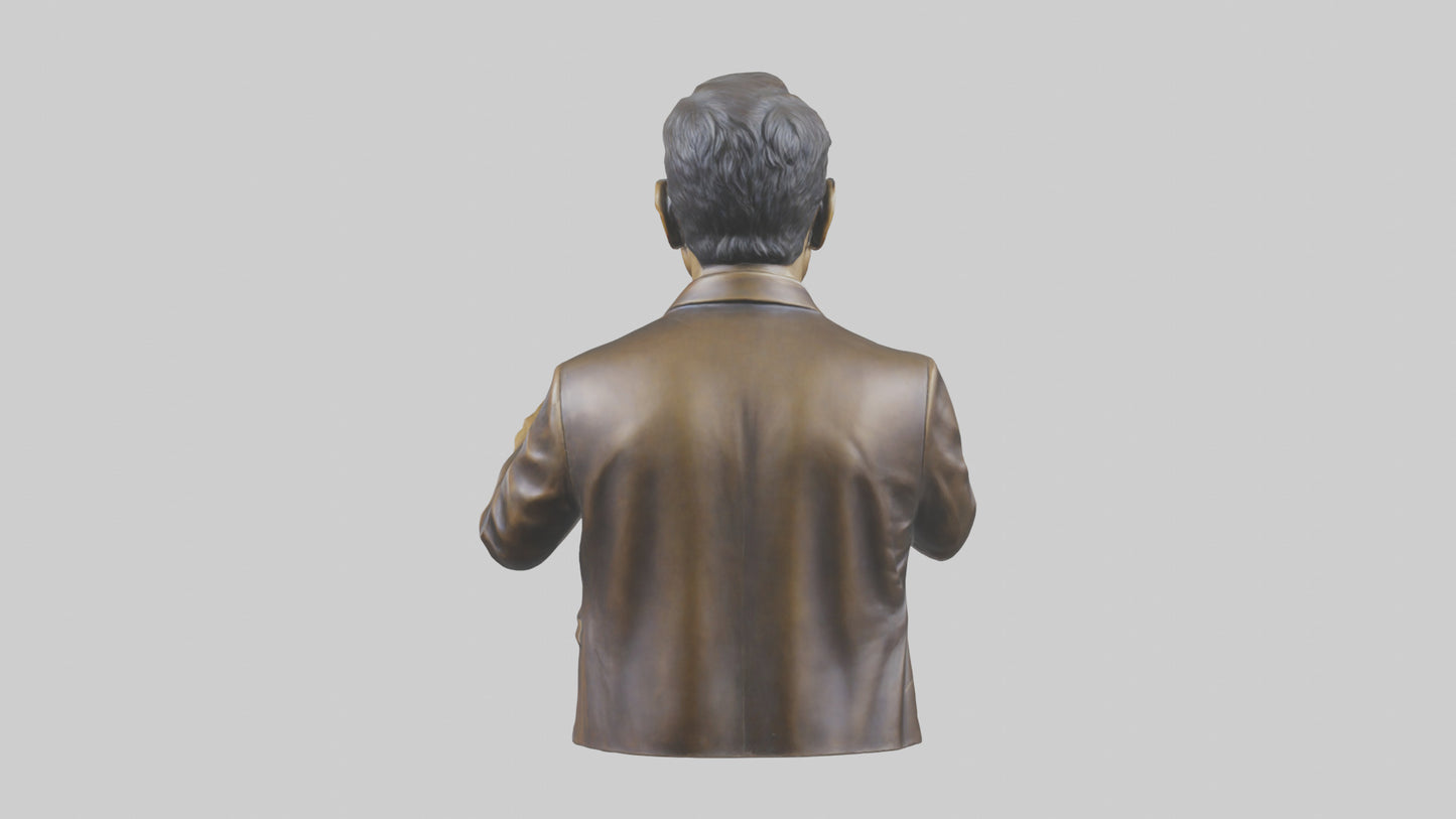 Jimmy Kimmel statue model VR / AR / low-poly