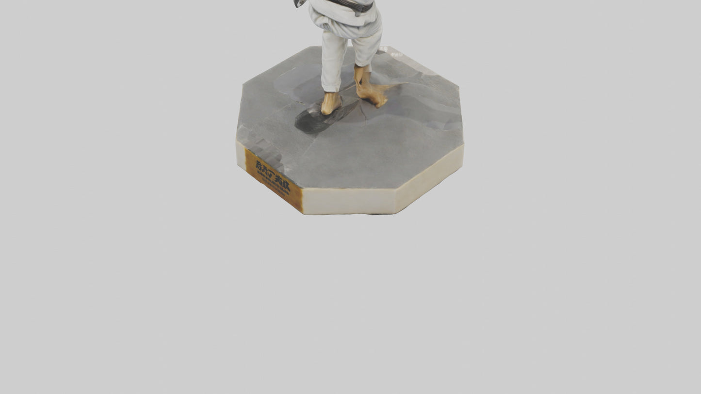 JiuJitsu Fighter statue model VR / AR / low-poly
