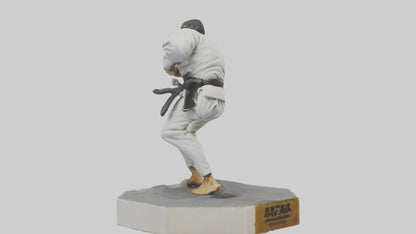 JiuJitsu Fighter statue model VR / AR / low-poly