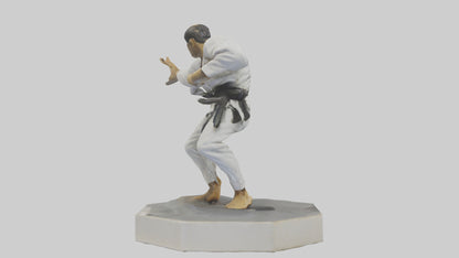 JiuJitsu Fighter statue model VR / AR / low-poly