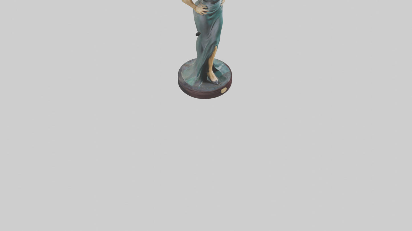 Joan Crawford statue model VR / AR / low-poly