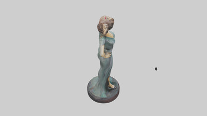 Joan Crawford statue model VR / AR / low-poly