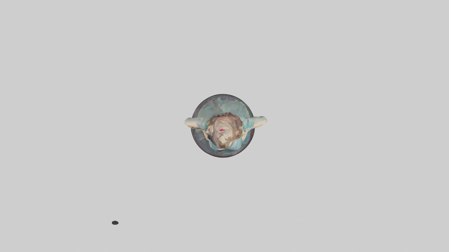 Joan Crawford statue model VR / AR / low-poly