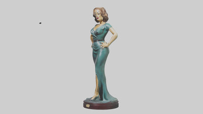 Joan Crawford statue model VR / AR / low-poly