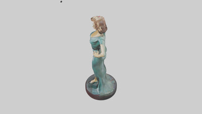 Joan Crawford statue model VR / AR / low-poly