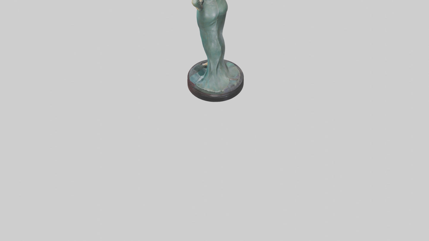 Joan Crawford statue model VR / AR / low-poly