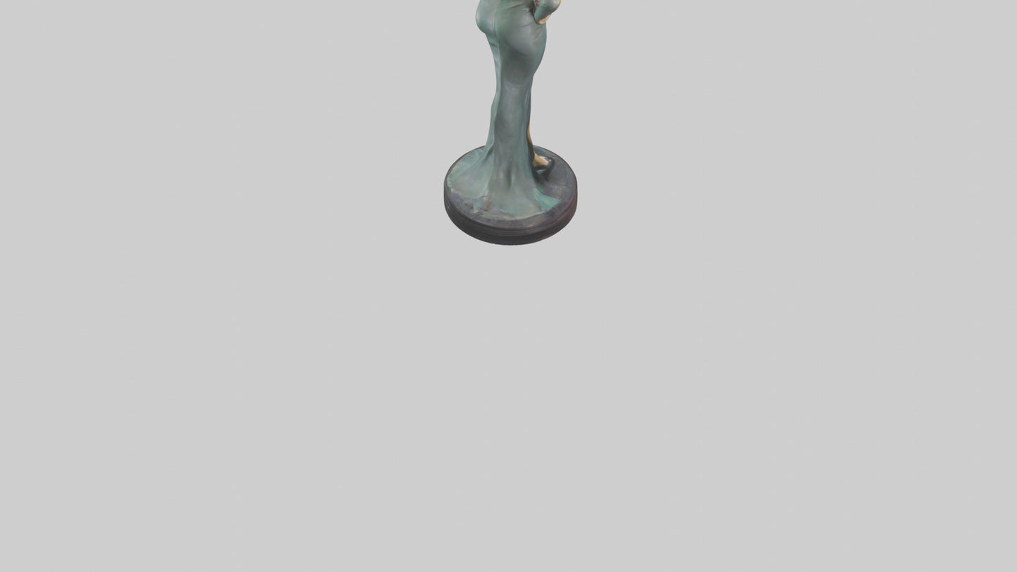 Joan Crawford statue model VR / AR / low-poly