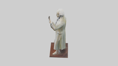 John Adams statue model VR / AR / low-poly