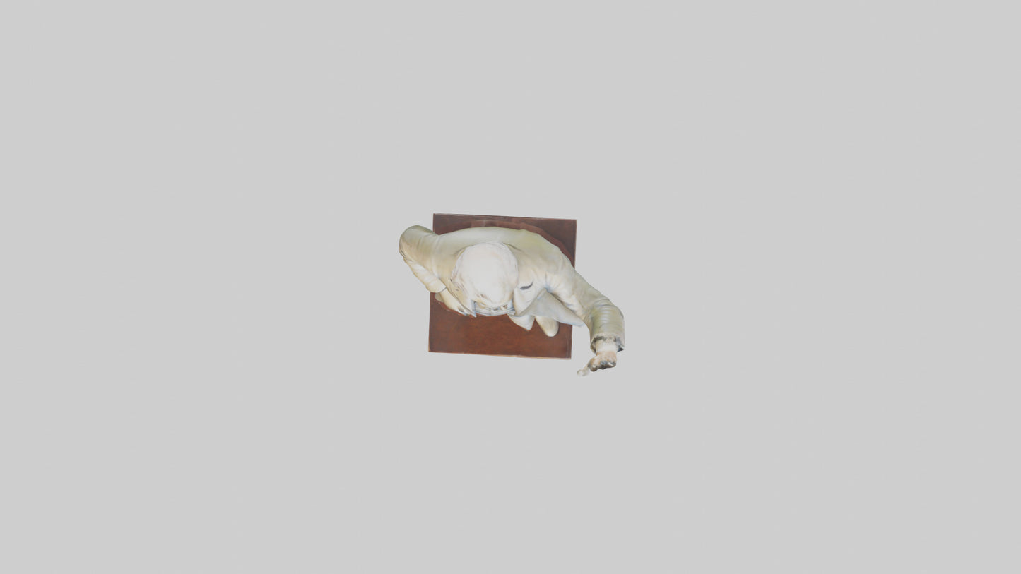 John Adams statue model VR / AR / low-poly
