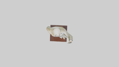 John Adams statue model VR / AR / low-poly