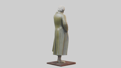 John Adams statue model VR / AR / low-poly