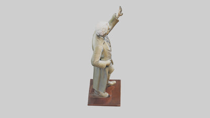 John Adams statue model VR / AR / low-poly