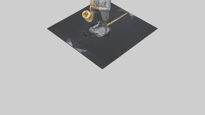 John Coltrane statue model VR / AR / low-poly