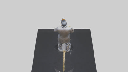 John Coltrane statue model VR / AR / low-poly