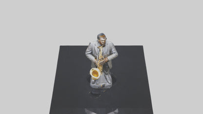 John Coltrane statue model VR / AR / low-poly