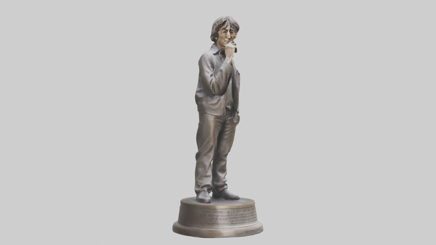 John Lennon statue model VR / AR / low-poly