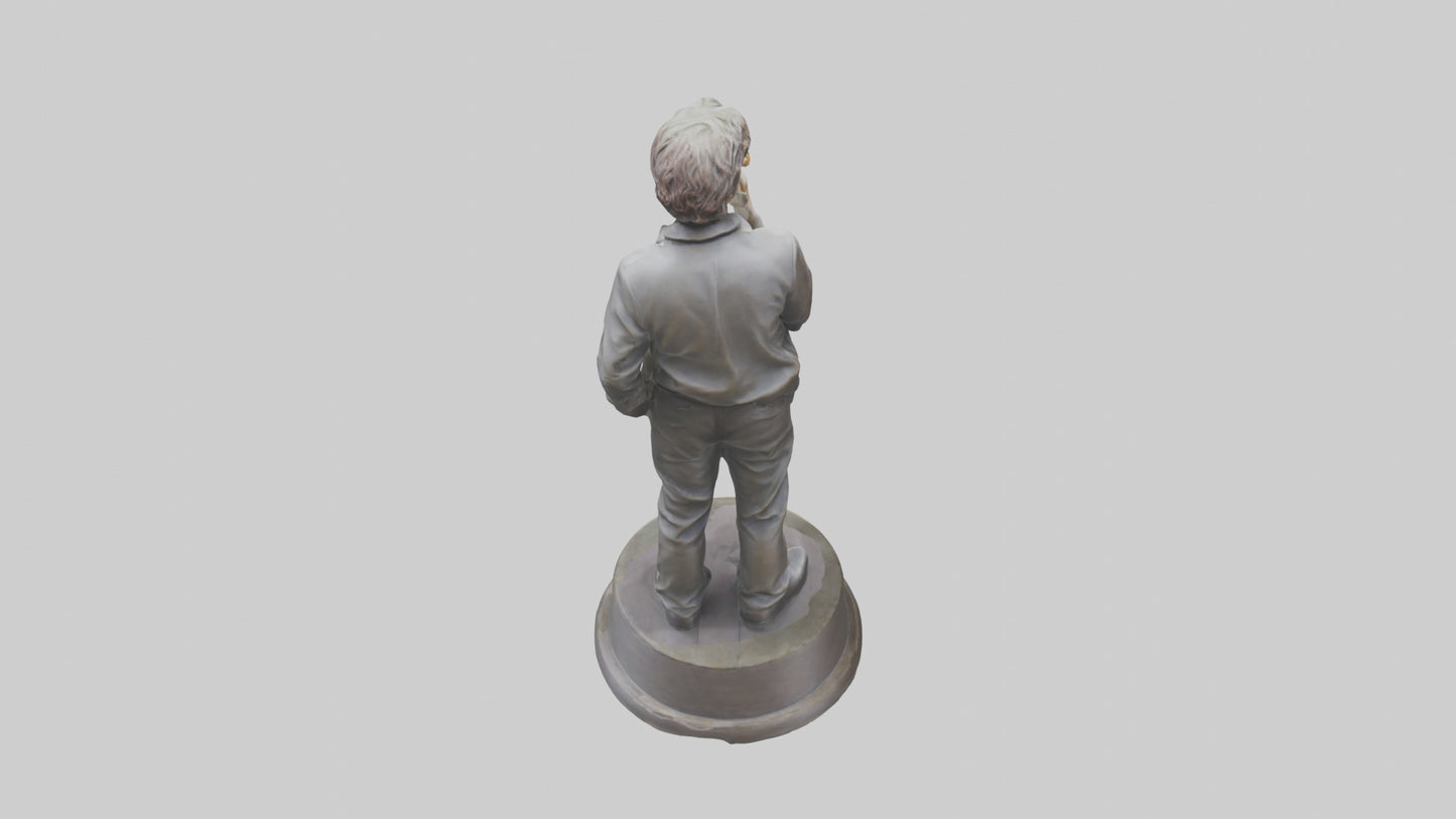 John Lennon statue model VR / AR / low-poly
