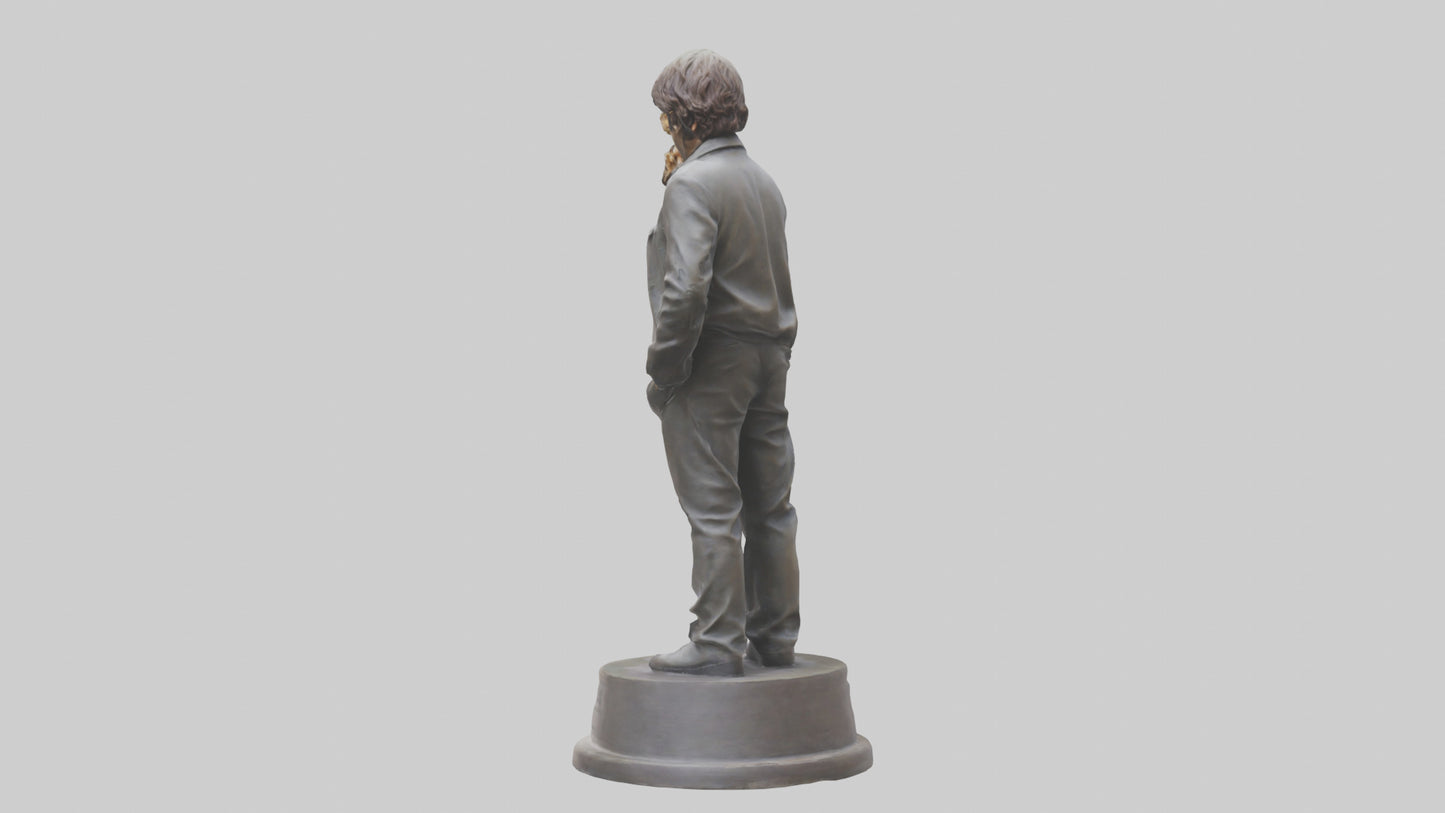 John Lennon statue model VR / AR / low-poly
