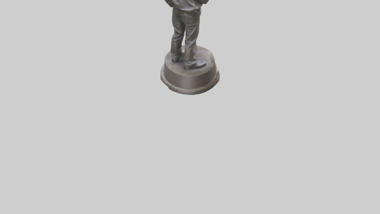 John Lennon statue model VR / AR / low-poly