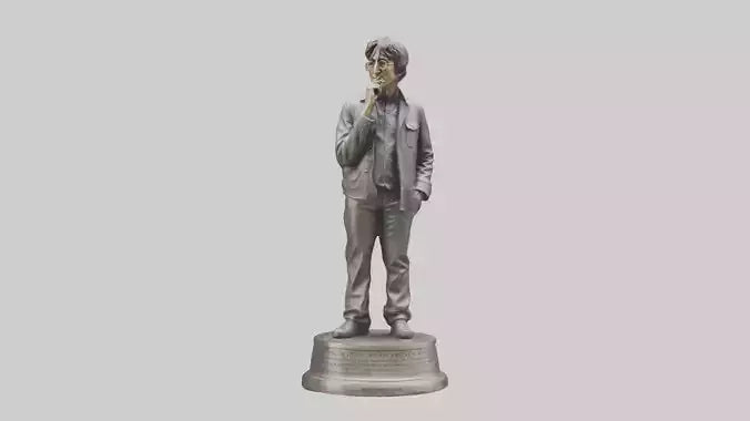 John Lennon statue model VR / AR / low-poly