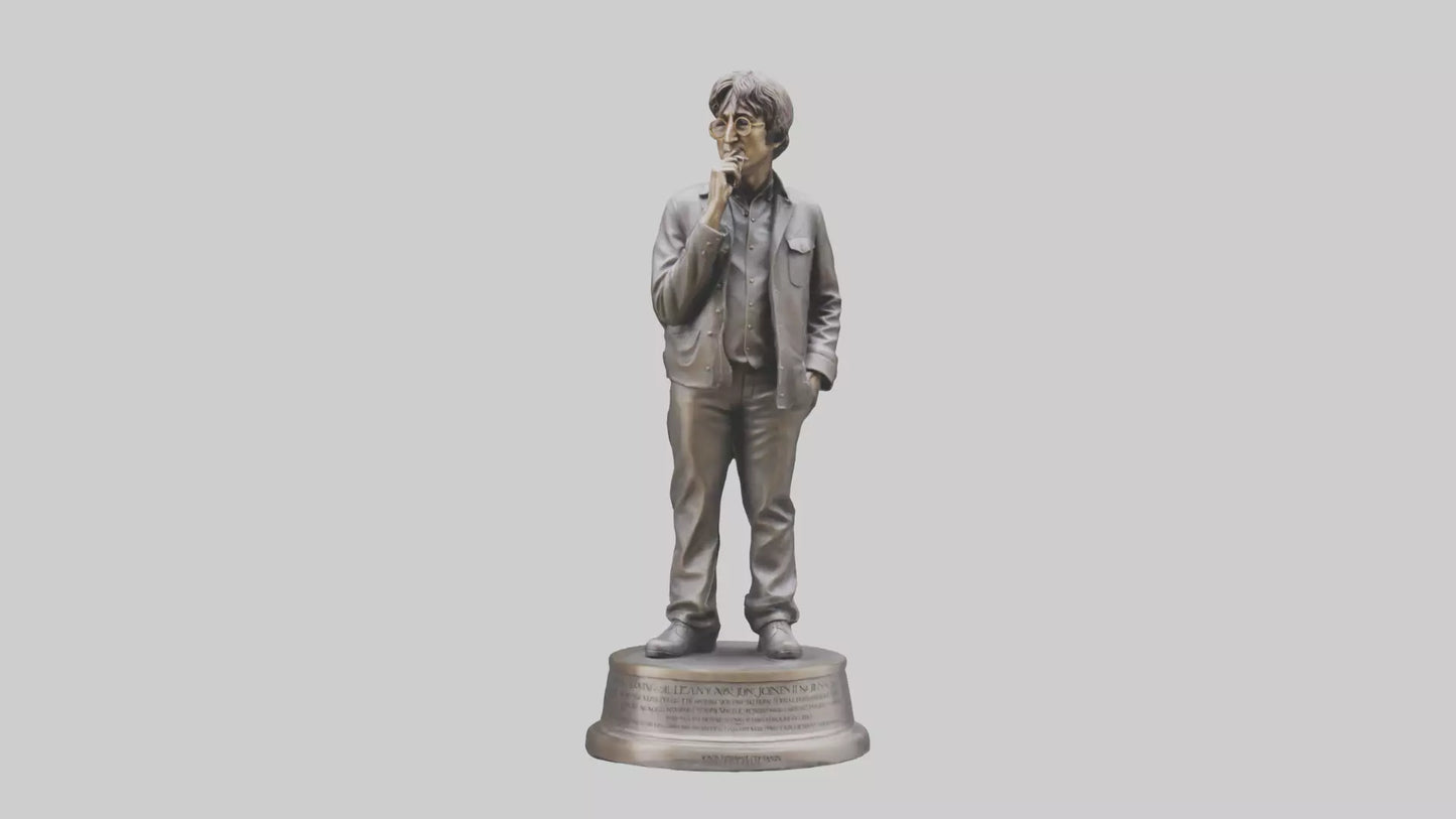 John Lennon statue model VR / AR / low-poly