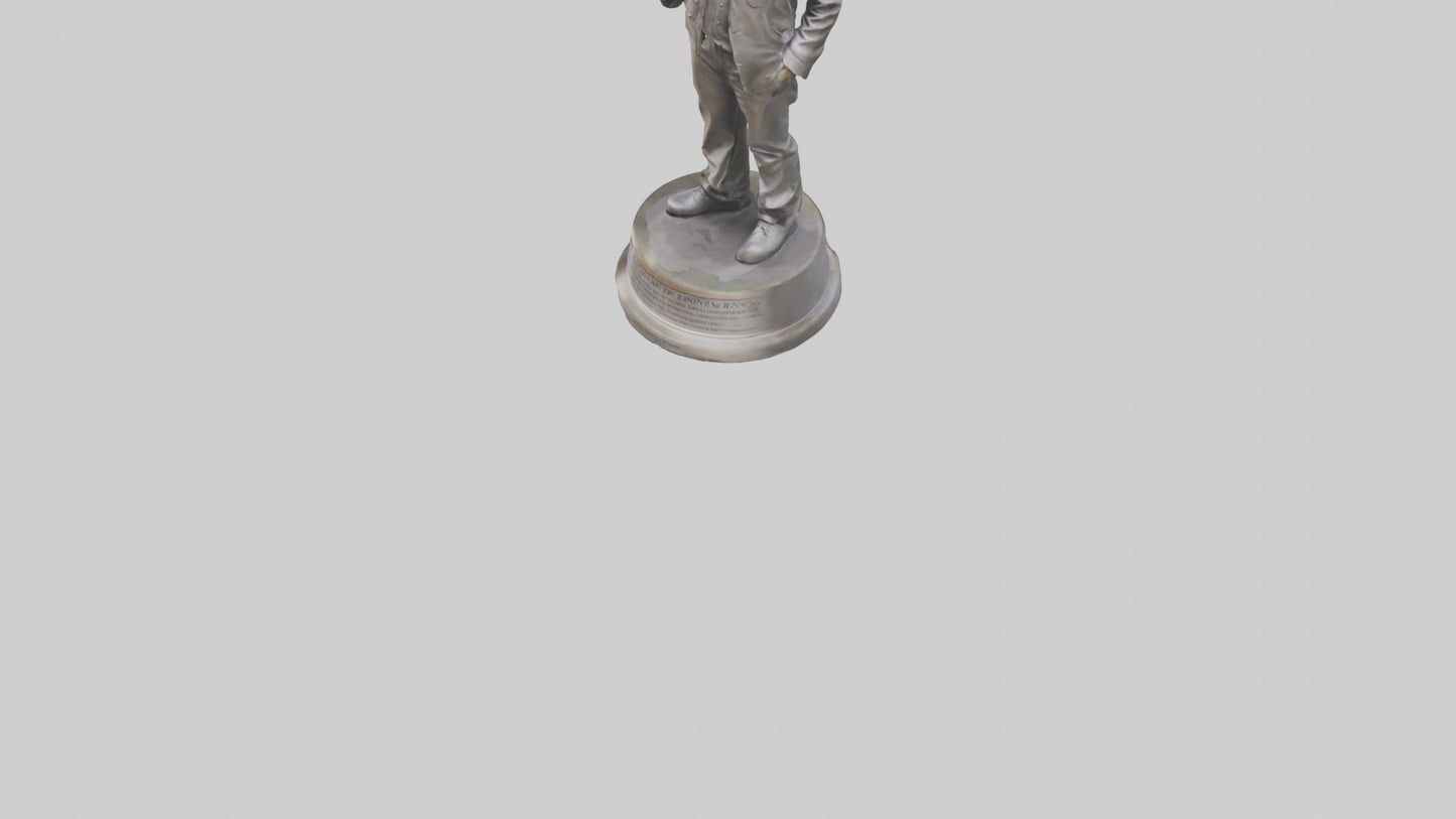 John Lennon statue model VR / AR / low-poly