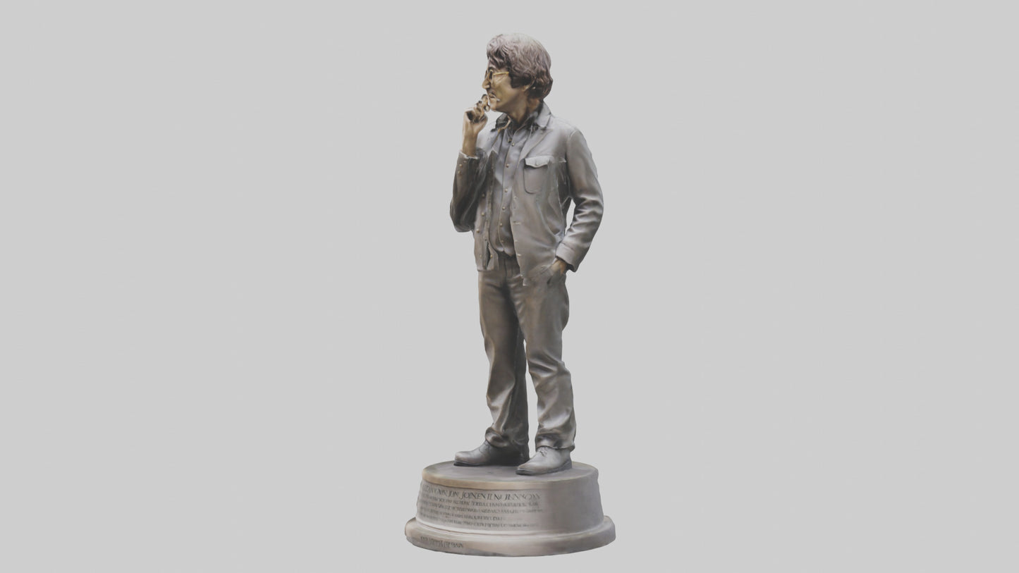 John Lennon statue model VR / AR / low-poly