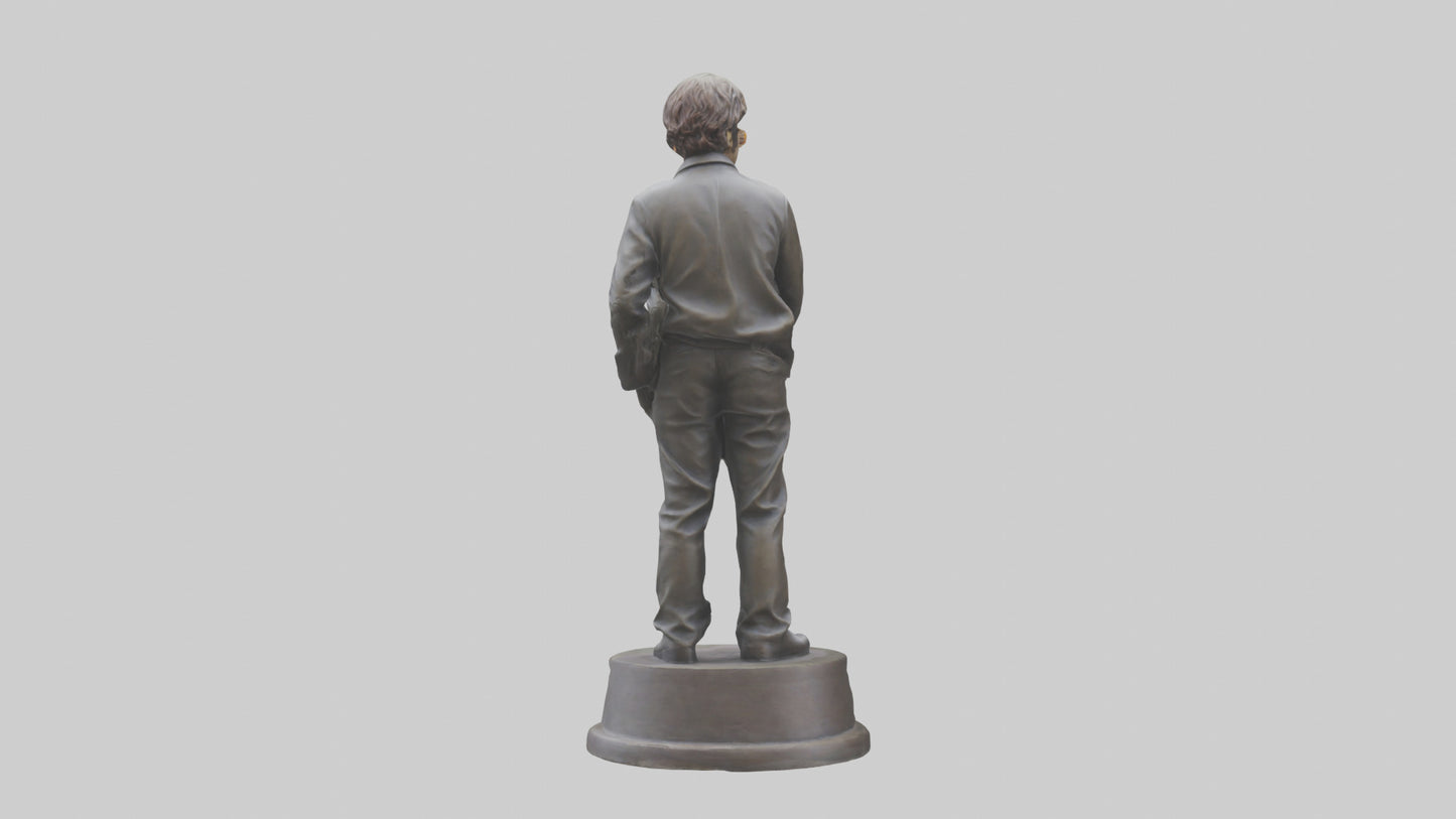 John Lennon statue model VR / AR / low-poly