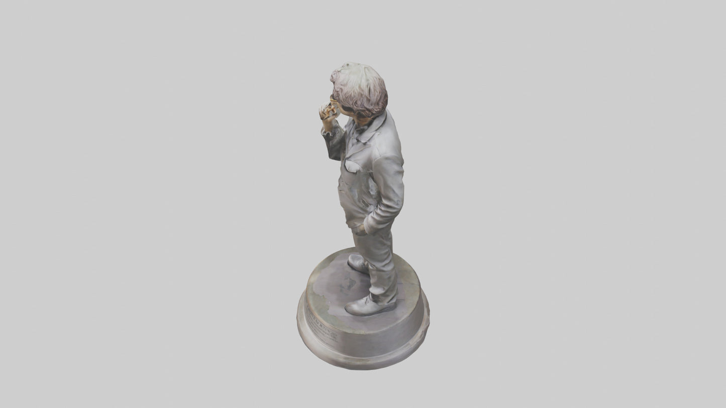 John Lennon statue model VR / AR / low-poly