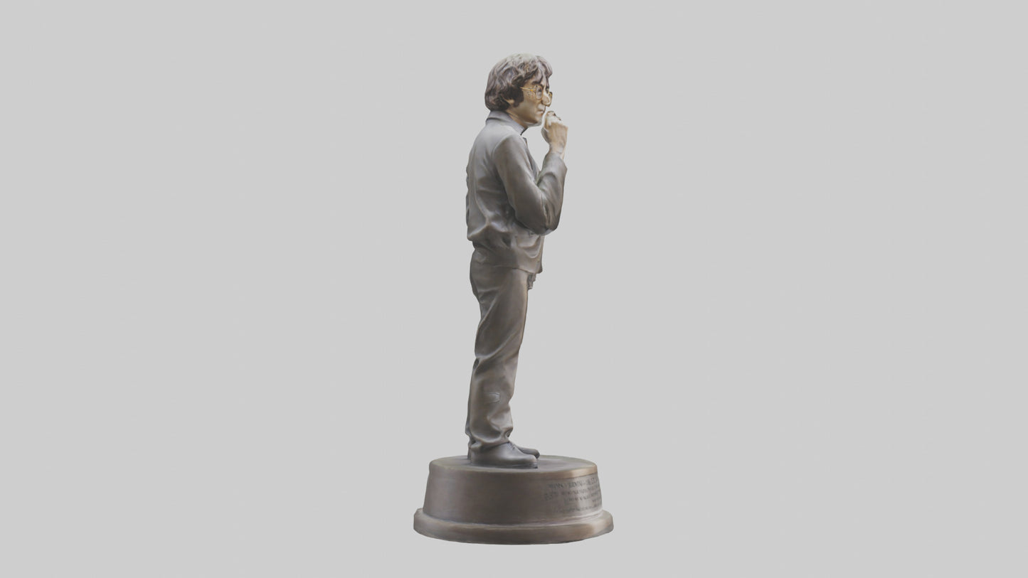 John Lennon statue model VR / AR / low-poly