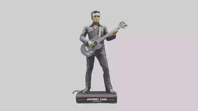 Johnny Cash statue model VR / AR / low-poly